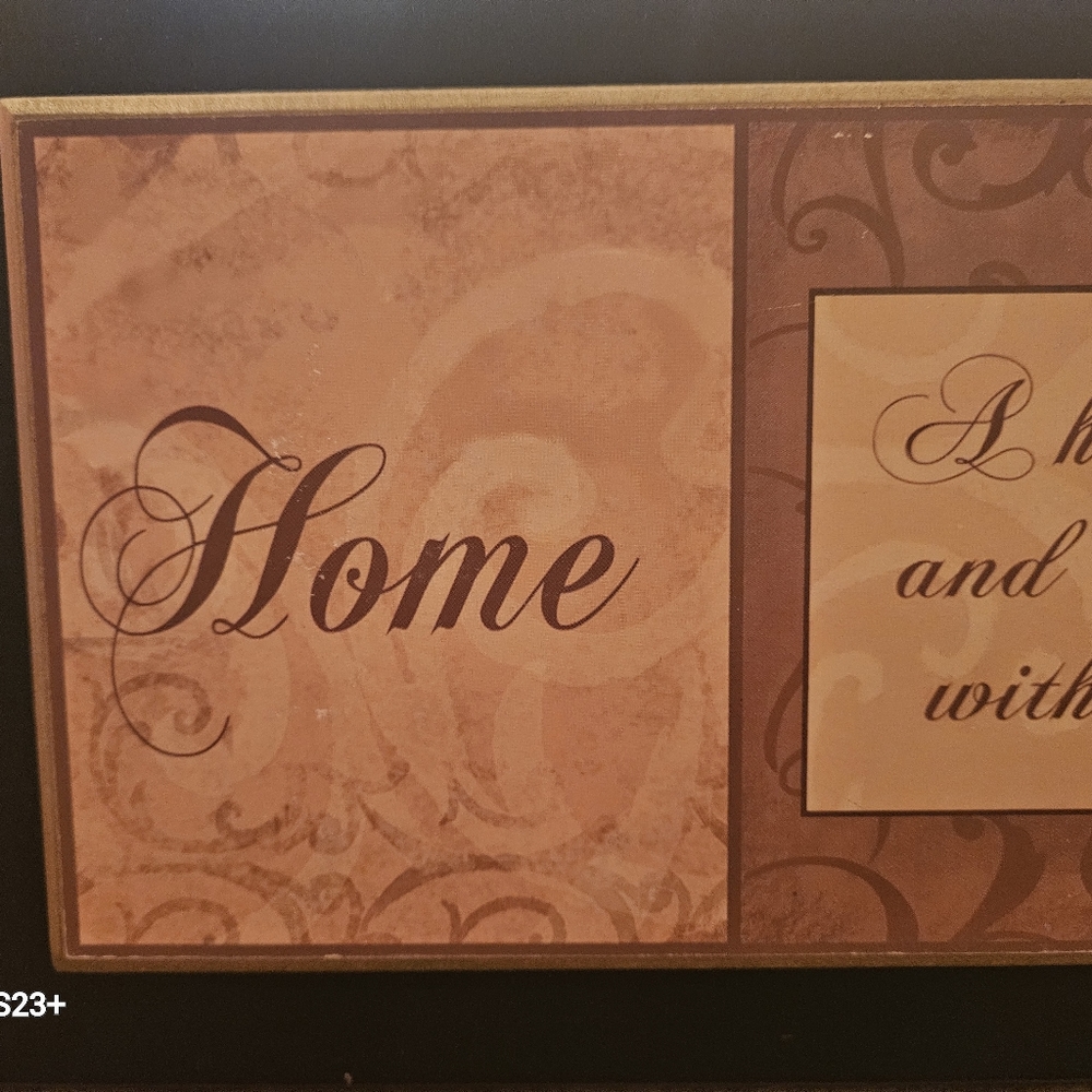 Wooden sign